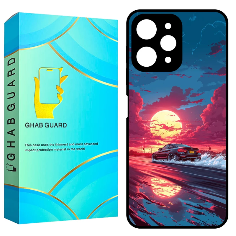 کاور قاب گارد طرح ماشین مدل GCHPN12 مناسب برای گوشی موبایل شیائومی Redmi Note 12 4G