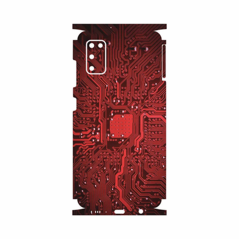 برچسب پوششی ماهوت مدل Red Printed Circuit Board-FullSkin مناسب برای گوشی موبایل سامسونگ Galaxy A41