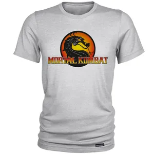 تی شرت آستین کوتاه مردانه 27 مدل Mortal Kombat Logo کد MH1506