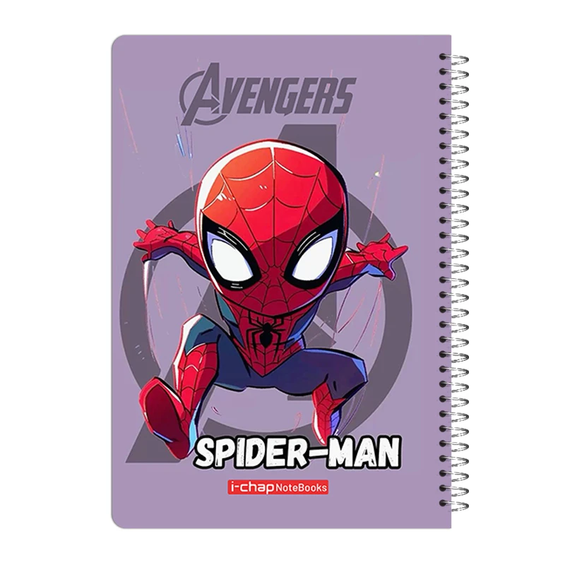 دفتر مشق 60 برگ آی چاپ مدل avengers طرح spider man کد 218