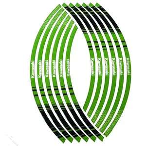 پد برچسب دور رینگ موتور سیکلت وارون مدل W-52-GREN مناسب برای کاوازاکی بسته 12 عددی