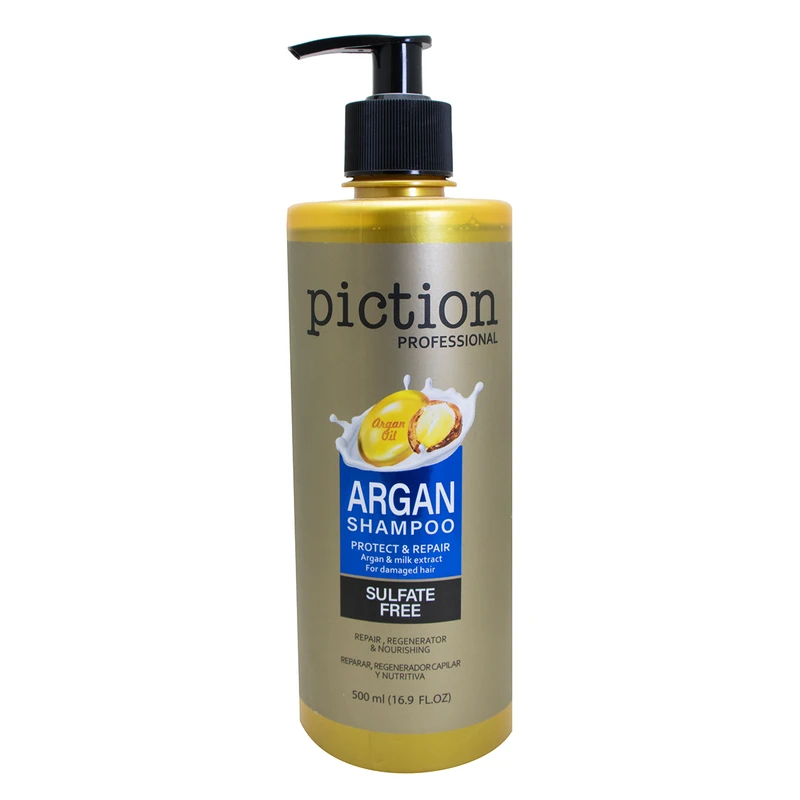 شامپو تقویت کننده و ترمیم کننده مو پیکشن مدل argan حجم 500 میلی لیتر