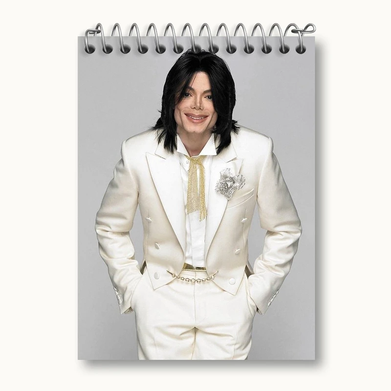 دفتر یادداشت 50 برگ خندالو مدل مایکل جکسون Michael Jackson کد 19241