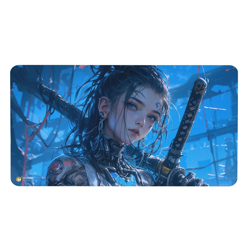 ماوس پد هومرو مدل MX2904 طرح فانتزی دختر جنگجو
