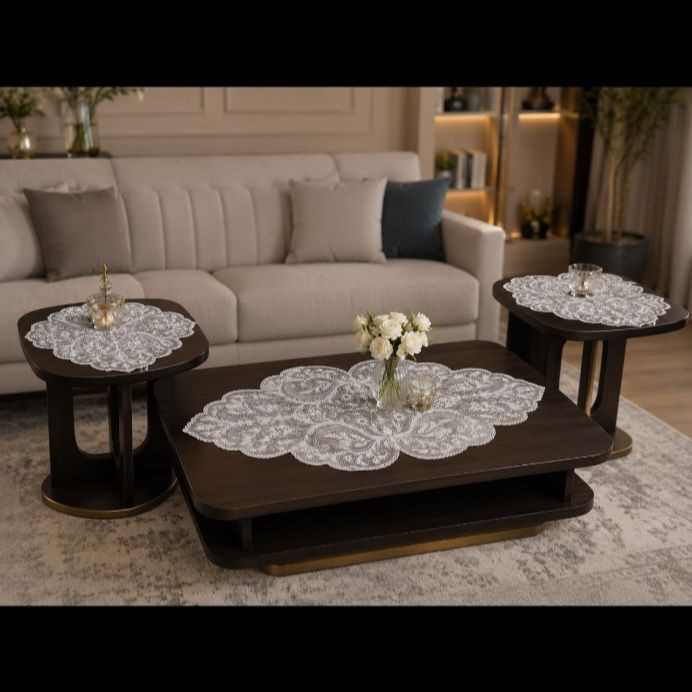 ست رومیزی 3 تکه مدل ترمه 