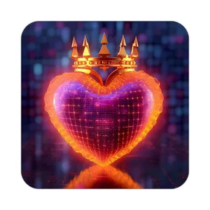 زیر لیوانی کاکتی مدل عاشقانه کد mp11587