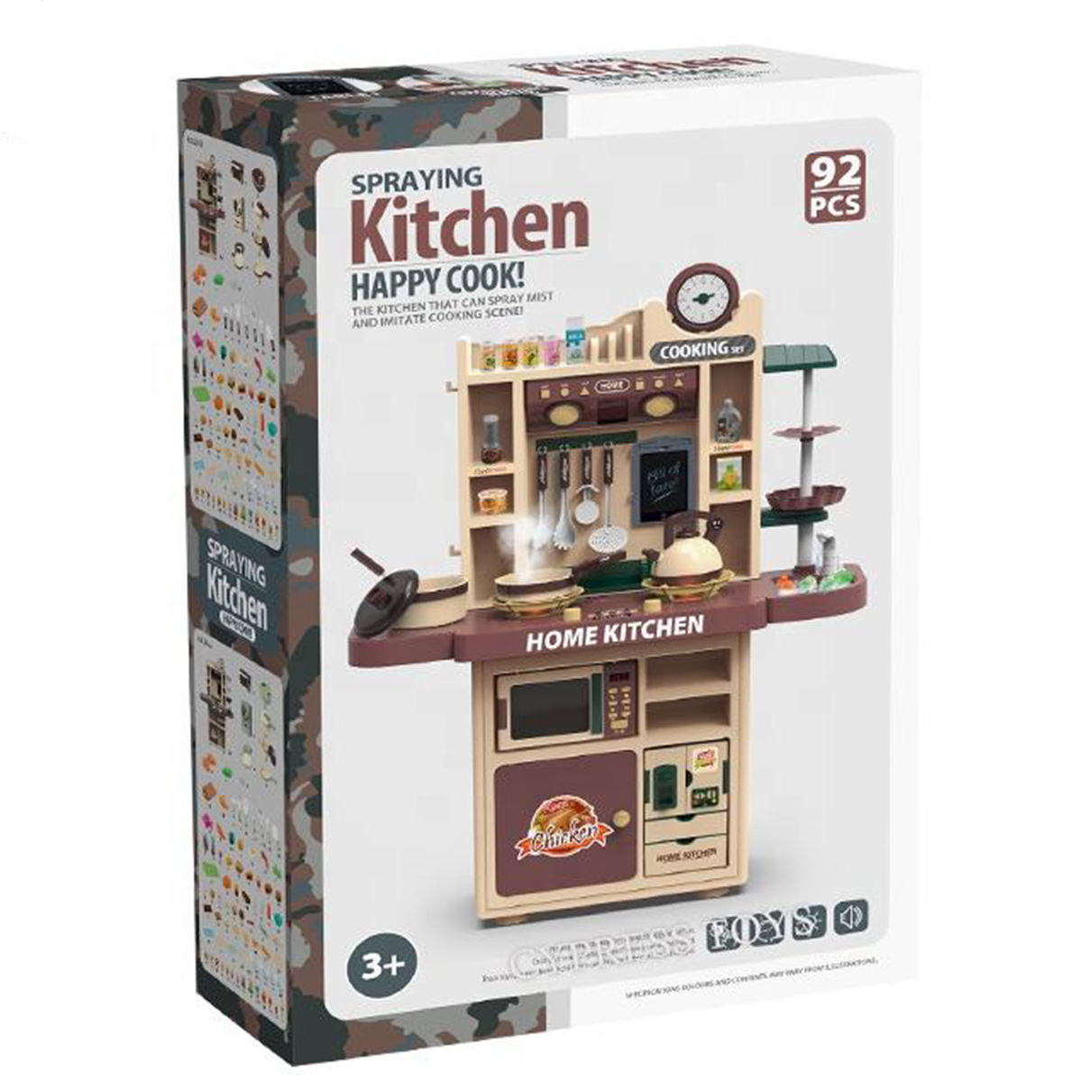 ست اسباب بازی آشپزخانه مدل Home kitchen مجموعه 92 عددی