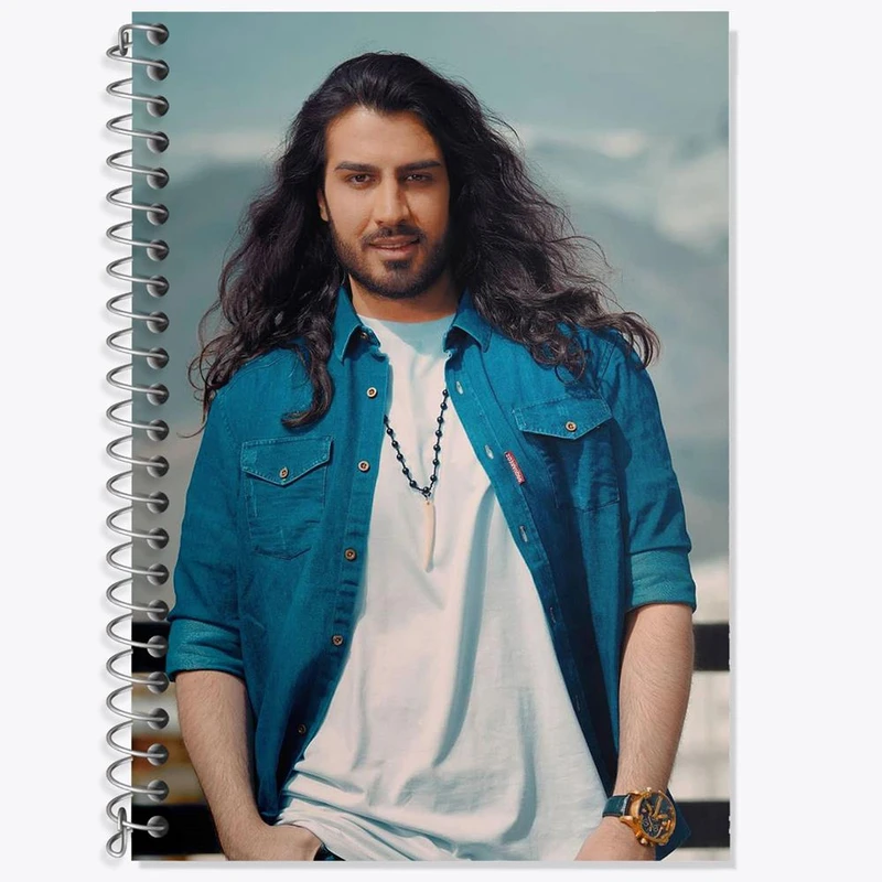 دفتر زبان 50 برگ خندالو مدل سه خط طرح رهام هادیان ماکان بند کد 27274