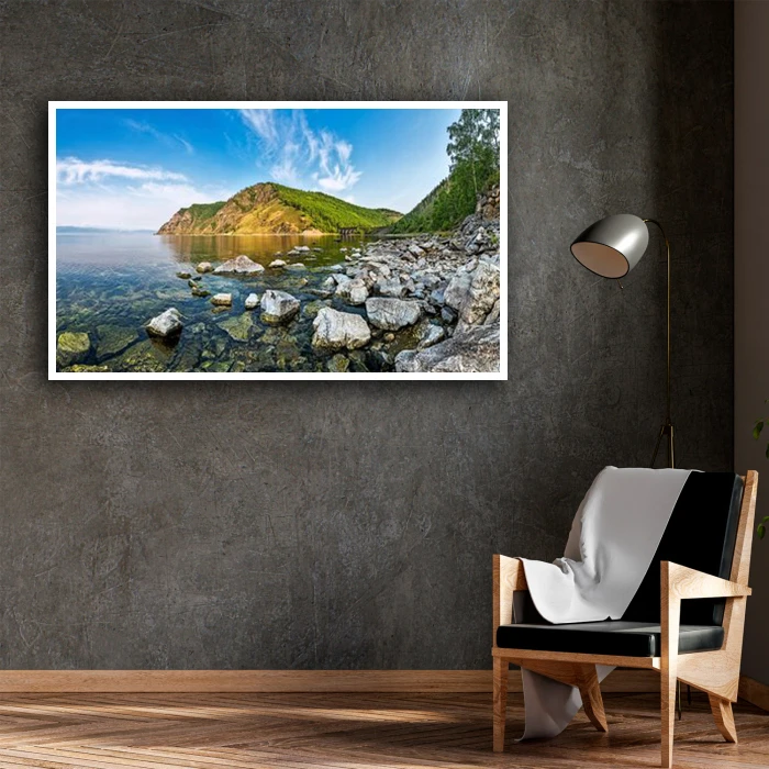 تابلو بکلیت طرح منظره طبیعت تابستانی و رودخانه مدل W-D1365