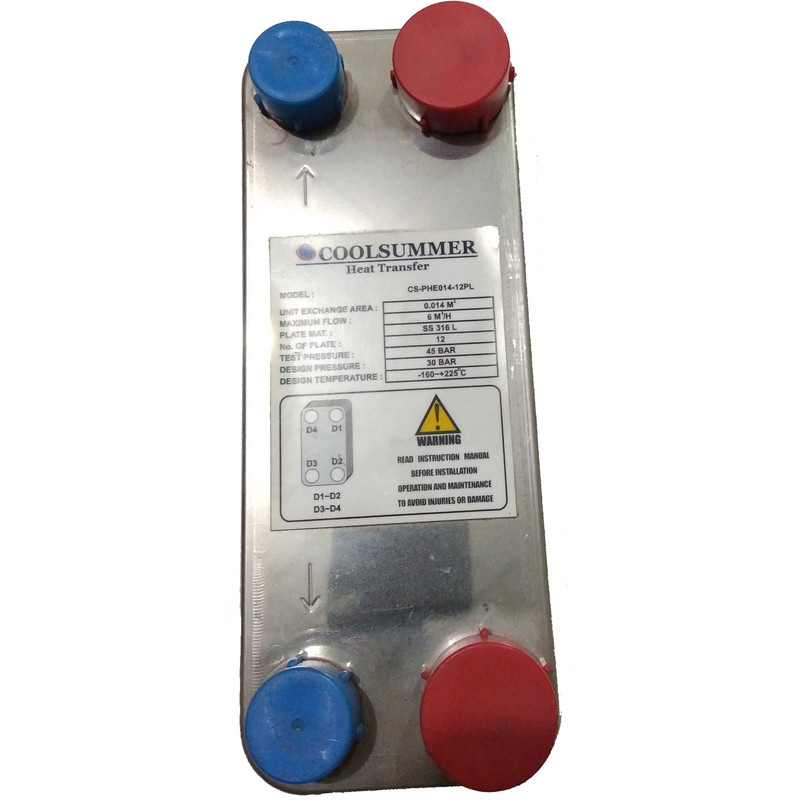 مبدل حرارتی صفحه ای کول سامر مدل CS-PHE014-12P