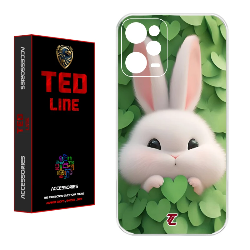 کاور تد لاین طرح خرگوش پشمالو 1109 مناسب برای گوشی موبایل شیائومی Redmi Note 12 Pro 5G / Poco X5 Pro