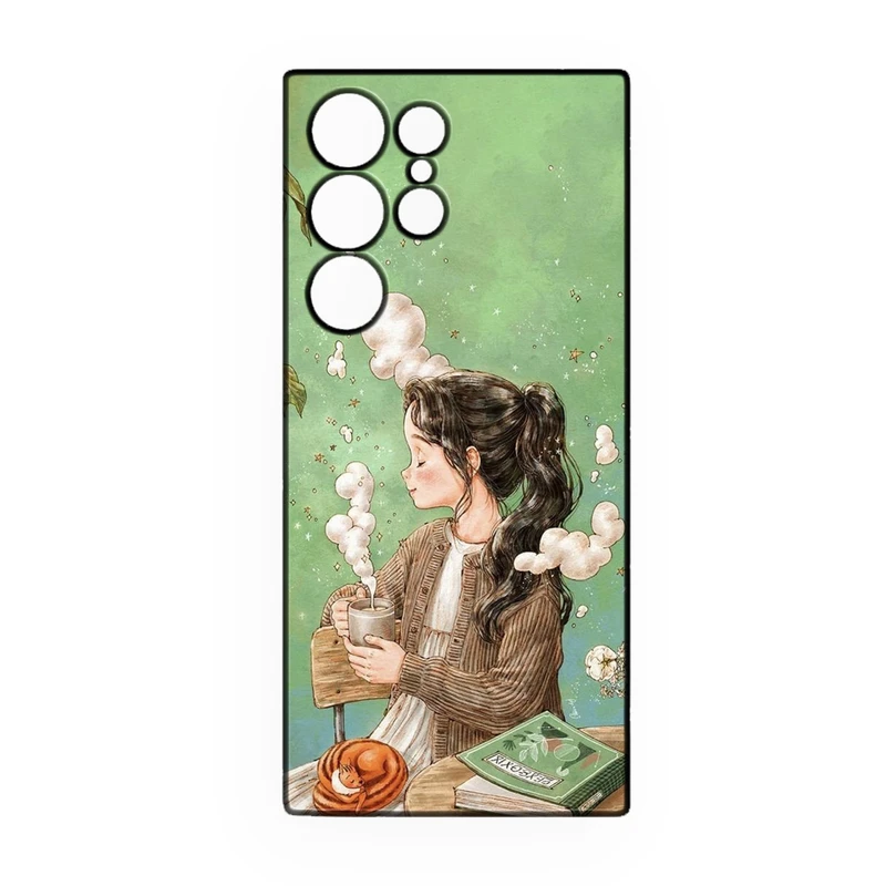 کاور طرح دخترانه کد 290 مناسب برای گوشی موبایل سامسونگ Galaxy S22 Ultra  