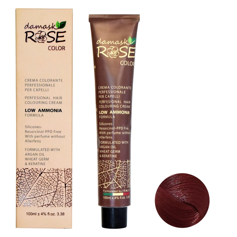 رنگ مو داماسک رز شماره 5/66 حجم 100 میلی لیتر رنگ قرمز