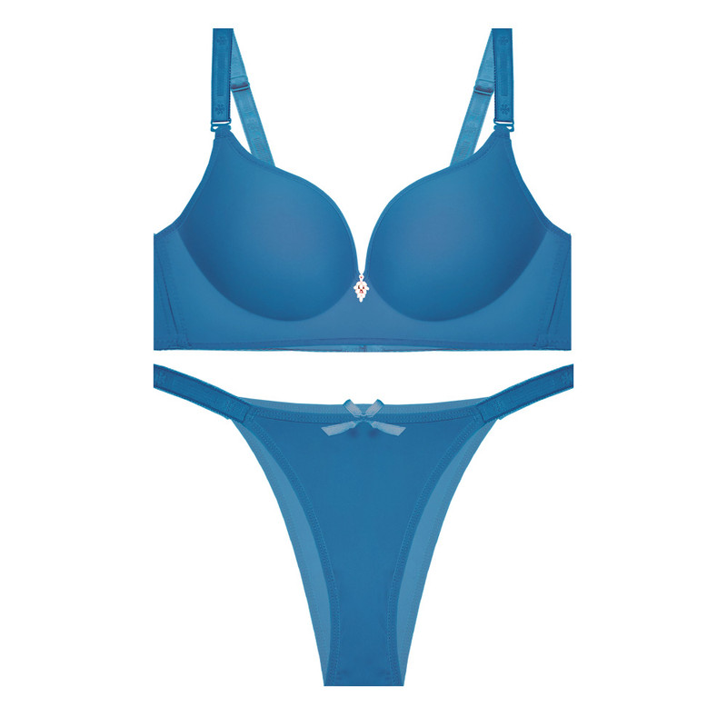 ست شورت و سوتین زنانه مدل اسفنجی دکلته جکدار بدون فنر کد 682695