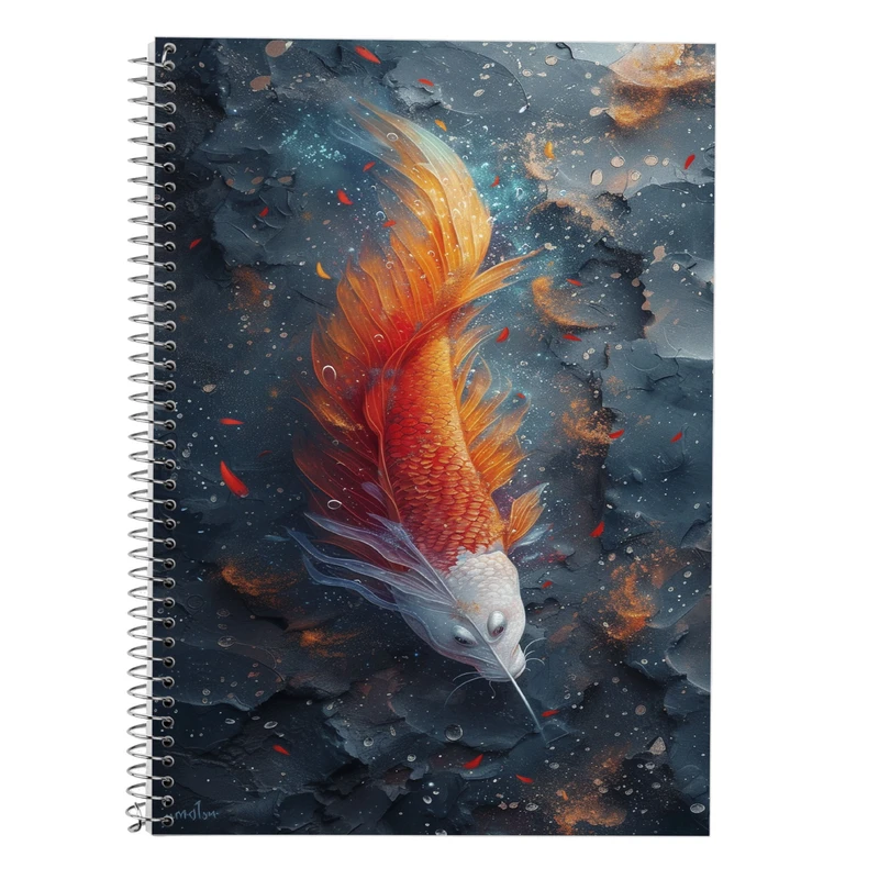 دفتر زبان 50 برگ مدوپد مدل دو خط طرح فانتزی کد DF14411