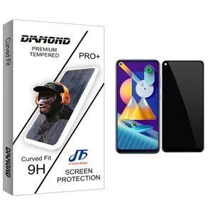 JF Diamond Glass Privacy Ceramics Screen Protector For Samsung Galaxy M11
