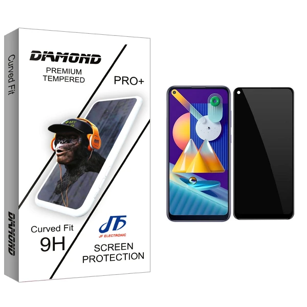 محافظ صفحه نمایش حریم شخصی جی اف مدل Diamond Glass مناسب برای گوشی موبایل سامسونگ Galaxy M11