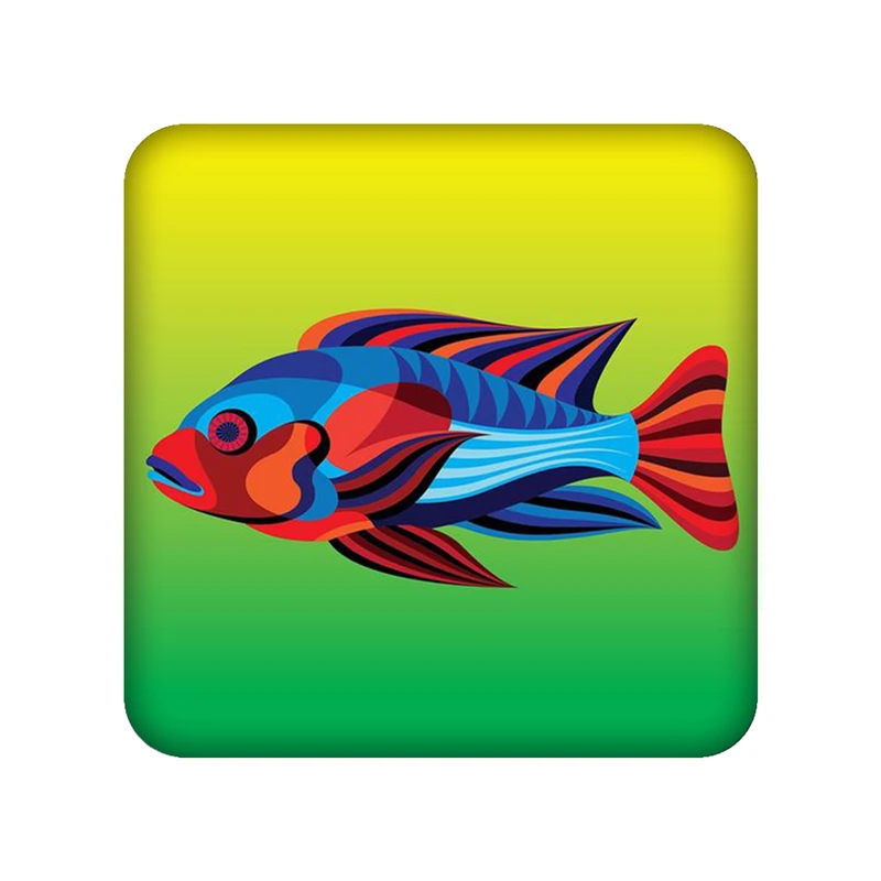 زیر لیوانی طرح ماهی کد 965