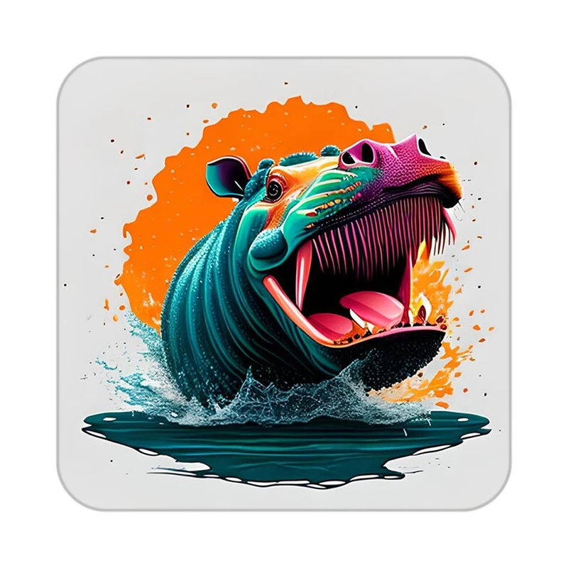 زیر لیوانی کاکتی طرح حیوانات رنگی مدل mp26323