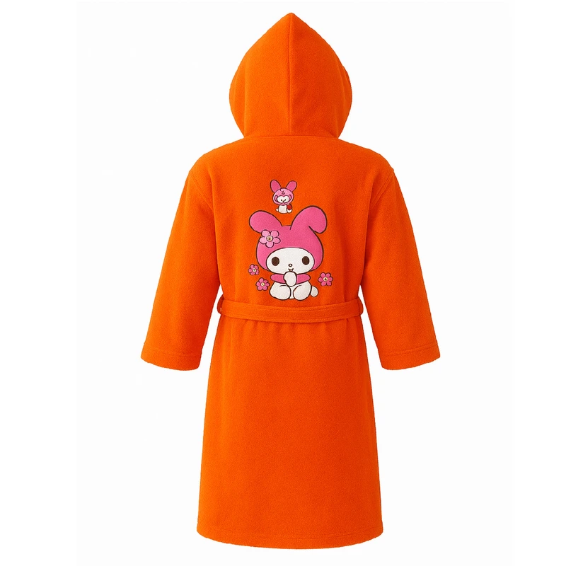 حوله پالتویی کودک زمرد حریر مدل اسپرت طرح ملودی سایز 80