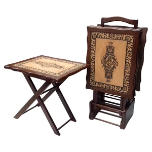 میز عسلی مدل classic 01 بسته 4 عددی