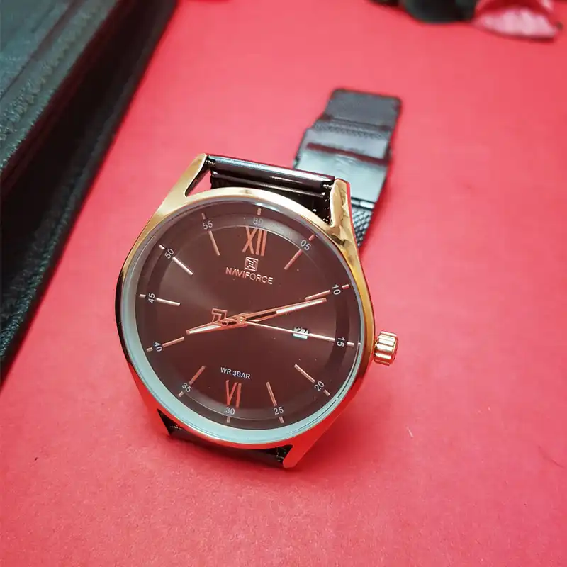 ست ساعت مچی عقربه ای زنانه و مردانه نیوی فورس مدل Mn_ldy09620312