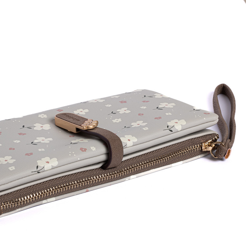 کیف پول زنانه پرتیزس مدل PT24-2166 طرح گل بهاری کد 2020064