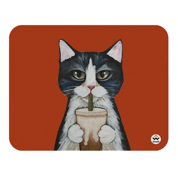 ماوس پد شادیت مدل نقاشی گربه کد03 سایز24*19سانتی متر