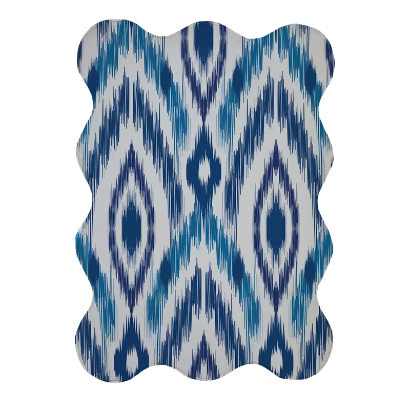 پادری مدل دالبر طرح آبرنگی کد 9069 سایز 80x110 سانتی متر 