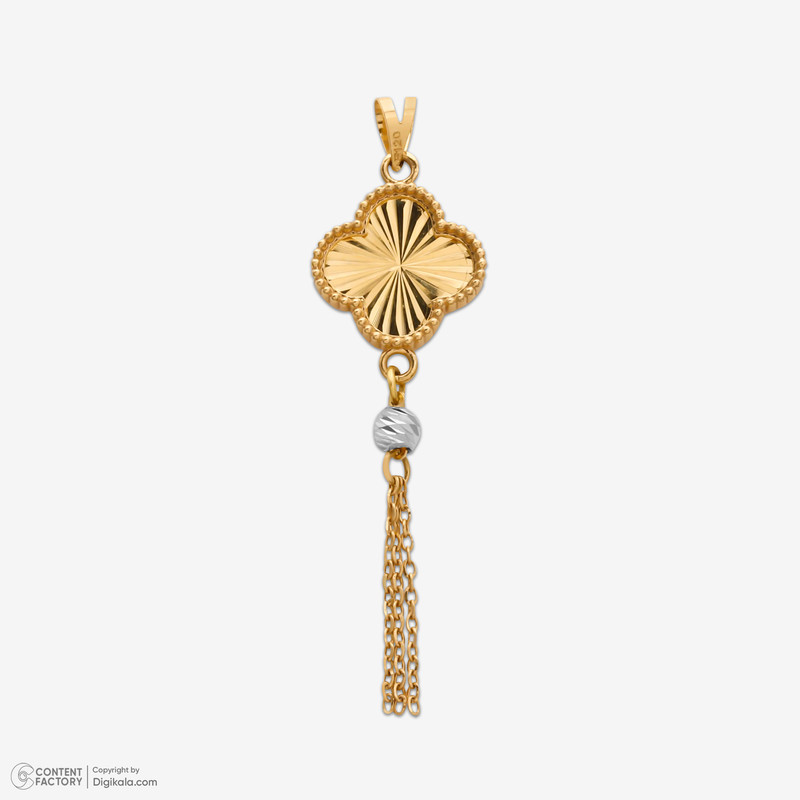 آویز گردنبند طلا 18 عیار زنانه گلدم طرح ونکلیف کد pe144004
