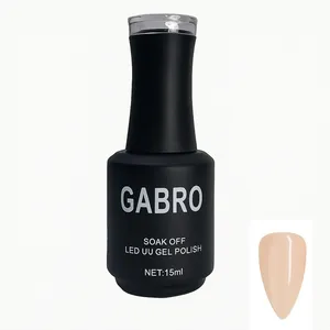 لاک ژل براق ناخن گبرو مدل 15M شماره 6 رنگ کرم تیره