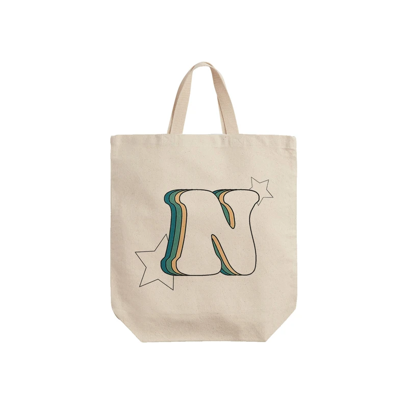 ساک خرید ترمه طراحان ایده مدل حرف N رترو کد cfp2938 - S