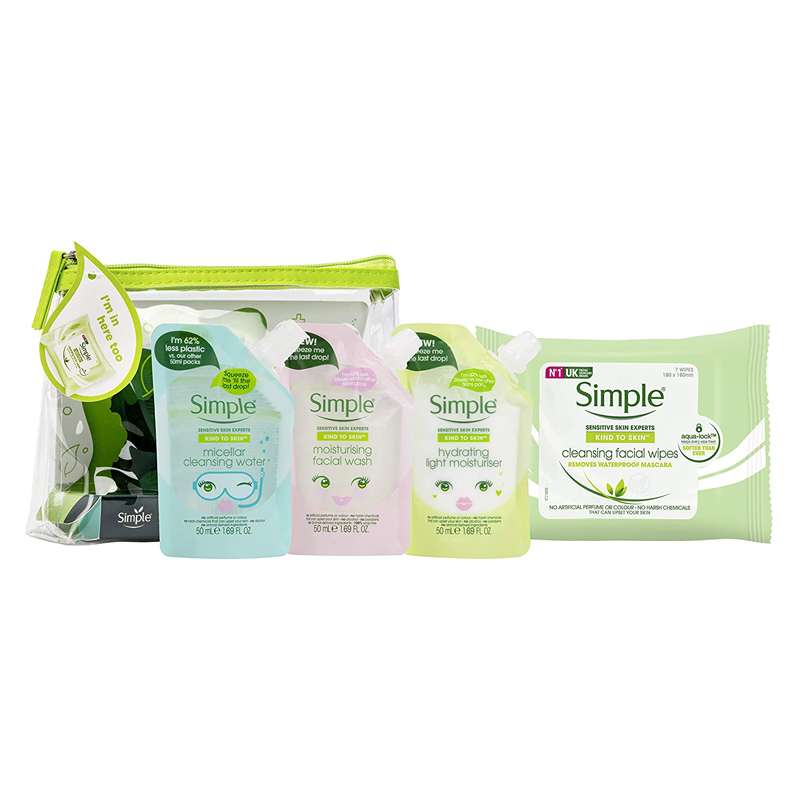 مجموعه مراقبت از پوست سیمپل مدل Kind to skin مجموعه 4 عددی