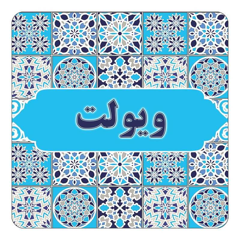 مگنت کاکتی طرح اسم ویولت مدل اسلیمی کد mg27628