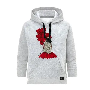 هودی زنانه کد B271 رنگ طوسی