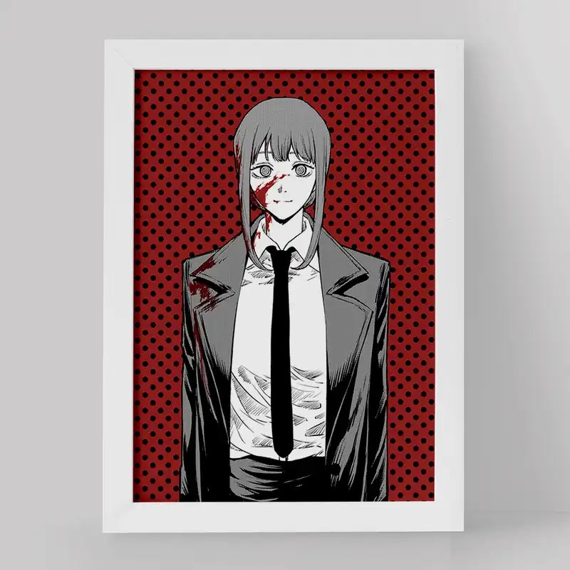 تابلو خندالو مدل ماکیما انیمه مرد اره ای کد 17947