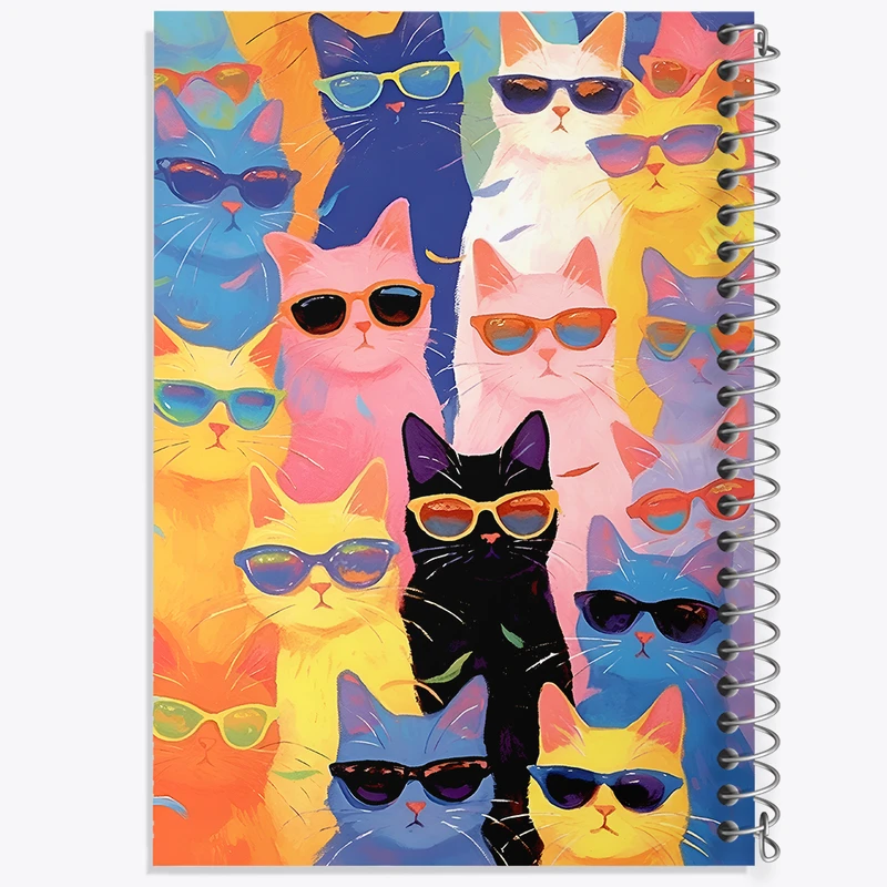 دفتر لیست خرید 50 برگ خندالو طرح پترن گربه ای کد N4981