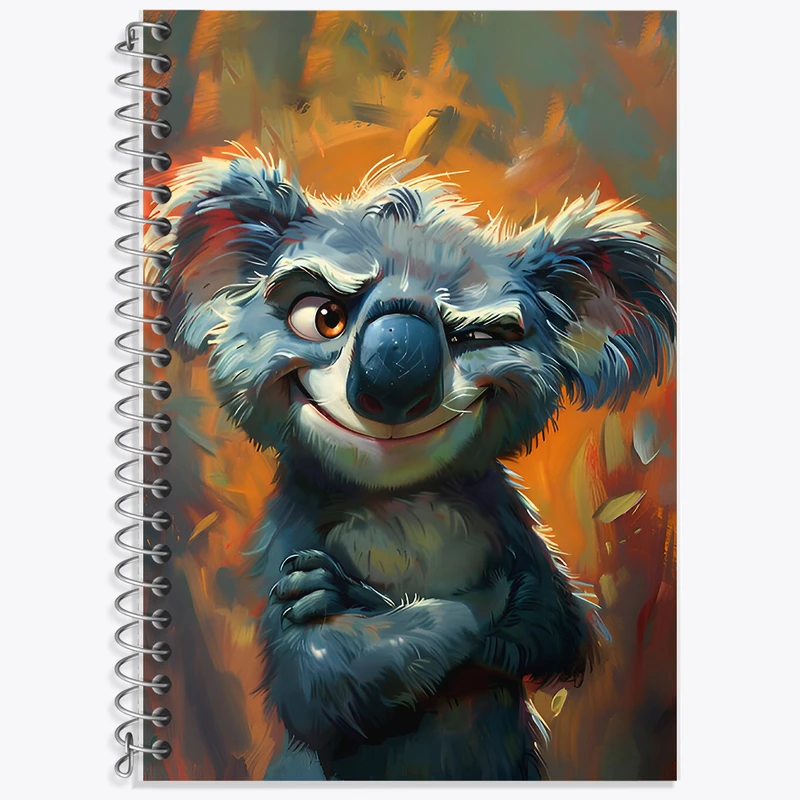 دفتر نت موسیقی 50 برگ خندالو طرح کوآلا بامزه کد F6611