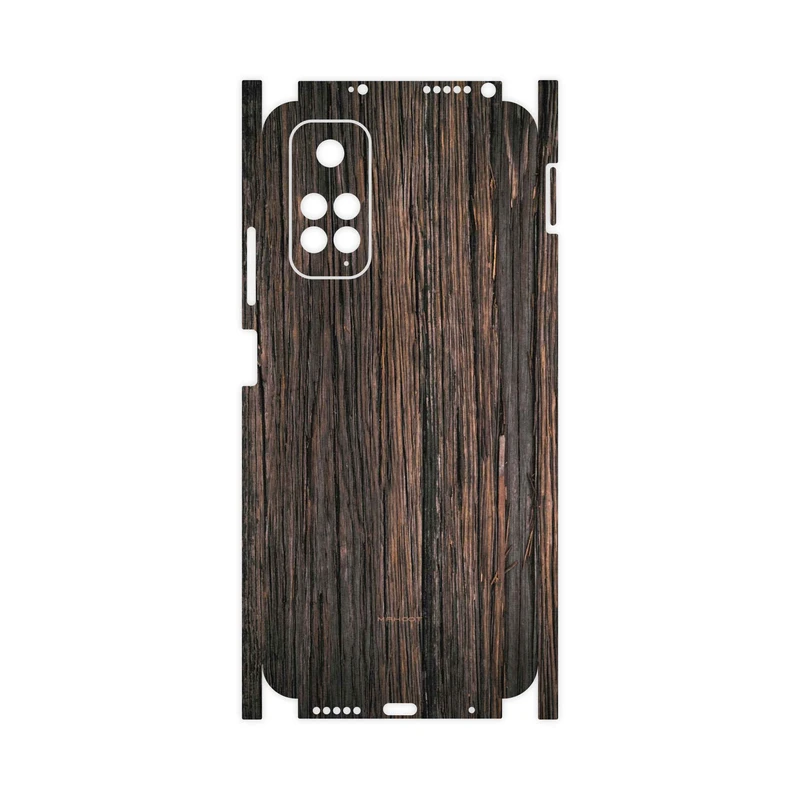 برچسب پوششی ماهوت مدل Burned-Wood-FullSkin مناسب برای گوشی موبایل شیائومی Redmi Note 11