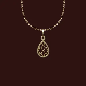 گردنبند طلا 18 عیار زنانه مدوپد مدل هندسی کد W2-1-1271