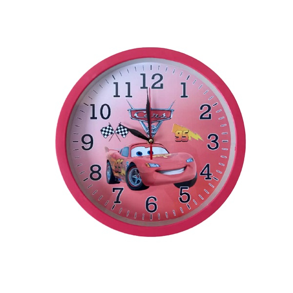 ساعت دیواری کودک مدل مک کویین کد 20