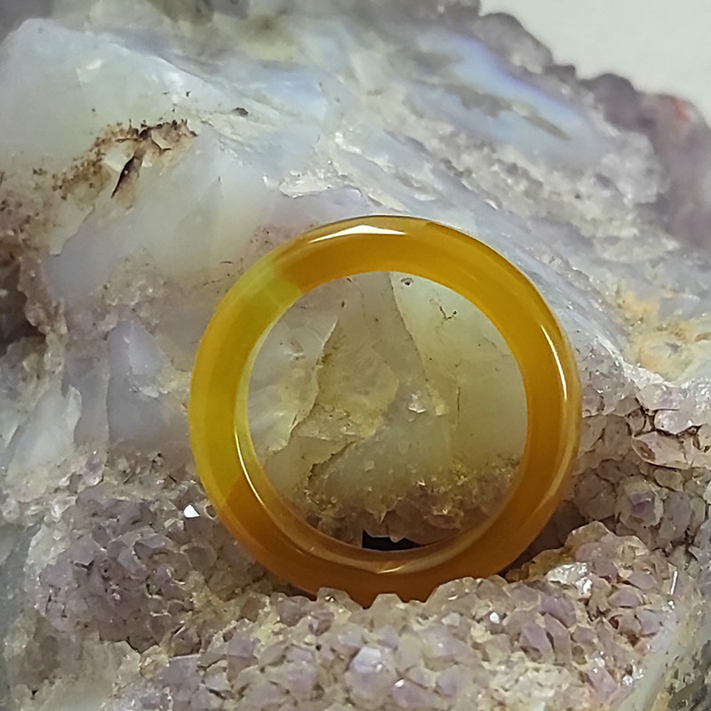 انگشتر زنانه سلین کالا مدل عقیق سنگ ماه تولد آبان و فروردین Mps