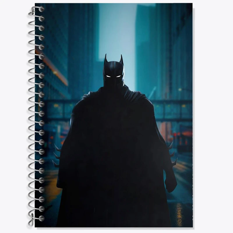 دفتر زبان 50 برگ خندالو مدل سه خط طرح بتمن Batman کد 25834