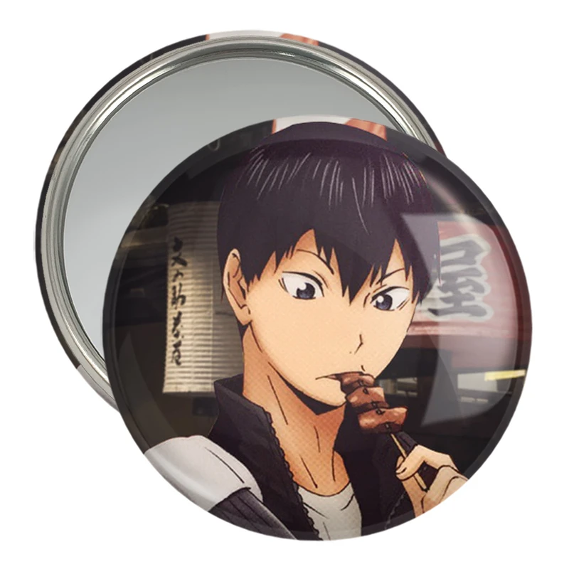 آینه جیبی خندالو مدل کاگیاما انیمه هایکیو Haikyu  کد 17765