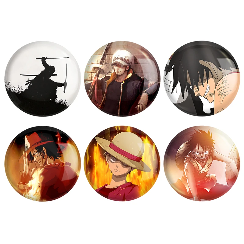 مگنت خندالو طرح انیمه وان پیس One Piece کد 936B مجموعه 6 عددی