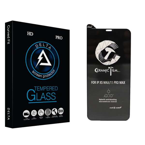 محافظ صفحه نمایش دلتا مدل HD مناسب برای گوشی موبایل اپل IPhone 11 Pro Max