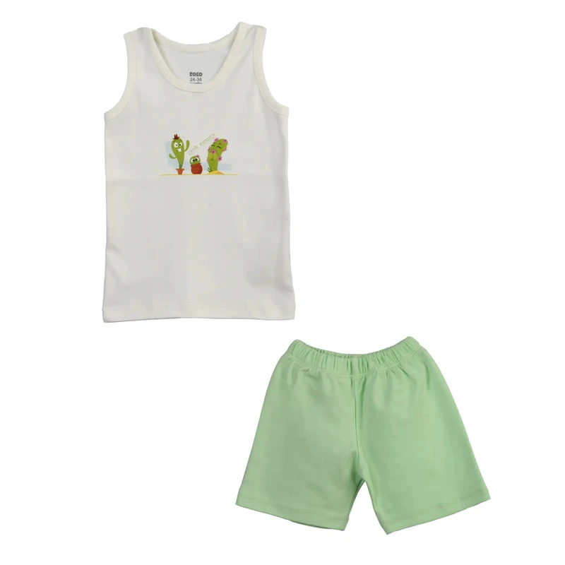 ست تاپ و شلوارک دخترانه مدل MDSS-CG1931