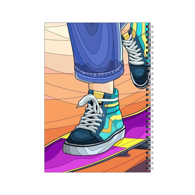 دفتر مشق 50 برگ بامبیلیپ طرح پسر اسکیت سوار کد 8062113