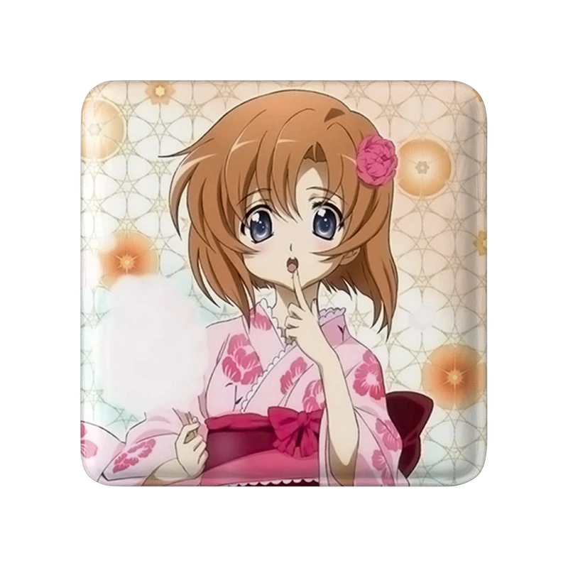 مگنت خندالو طرح رنا انیمه هیگوراشی وقتی اشک می ریزد  مدل مربعی کد 18154