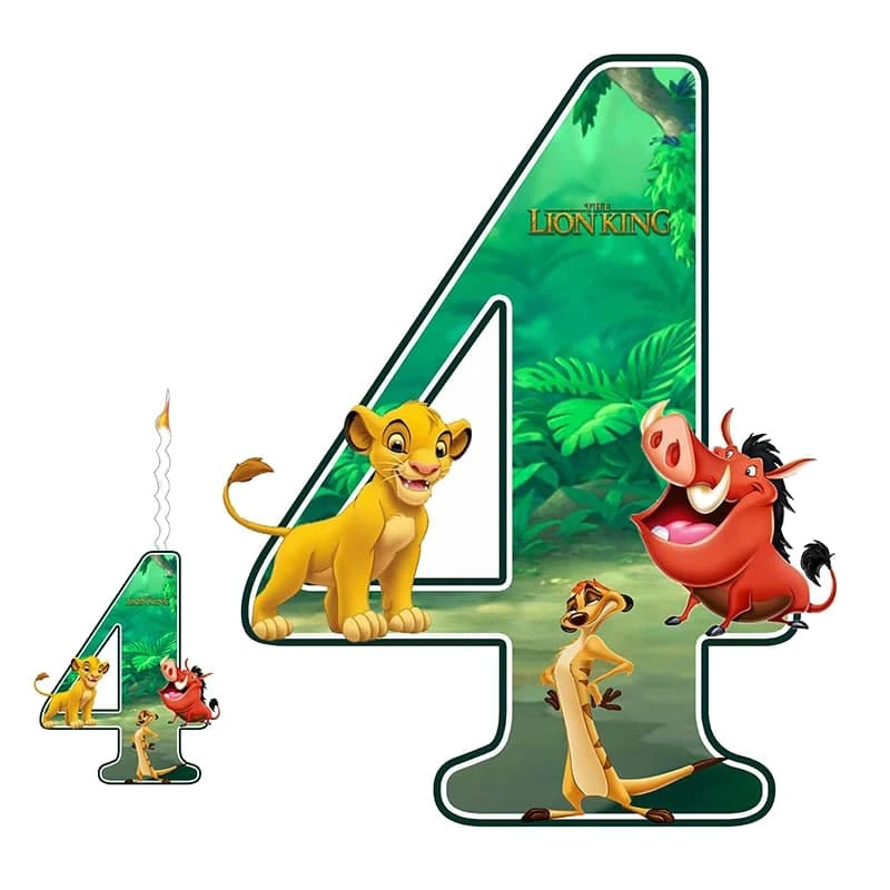 استند تولد مدل عدد 4 طرح شیرشاه به همراه شمع